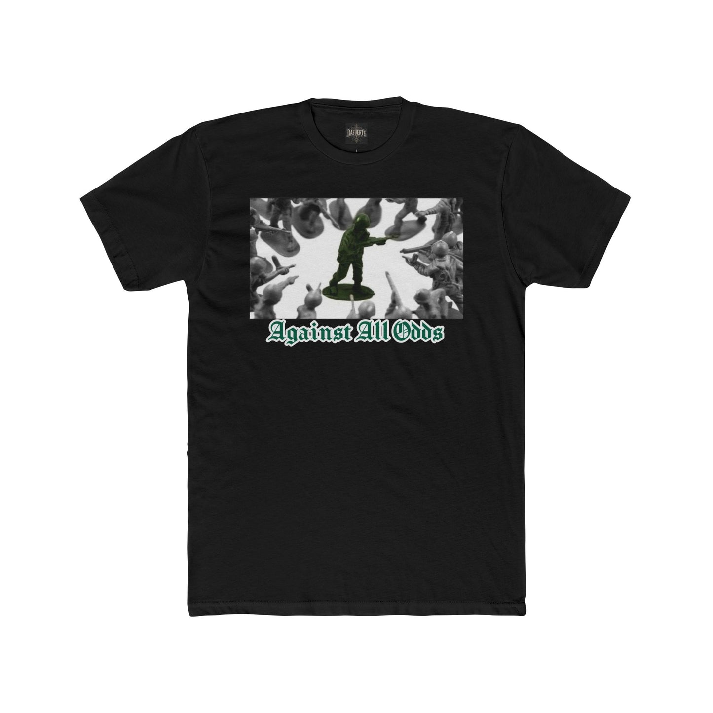 Against all Odds Soldier Unisex Cotton Crew Tee - Bold Artistic Print