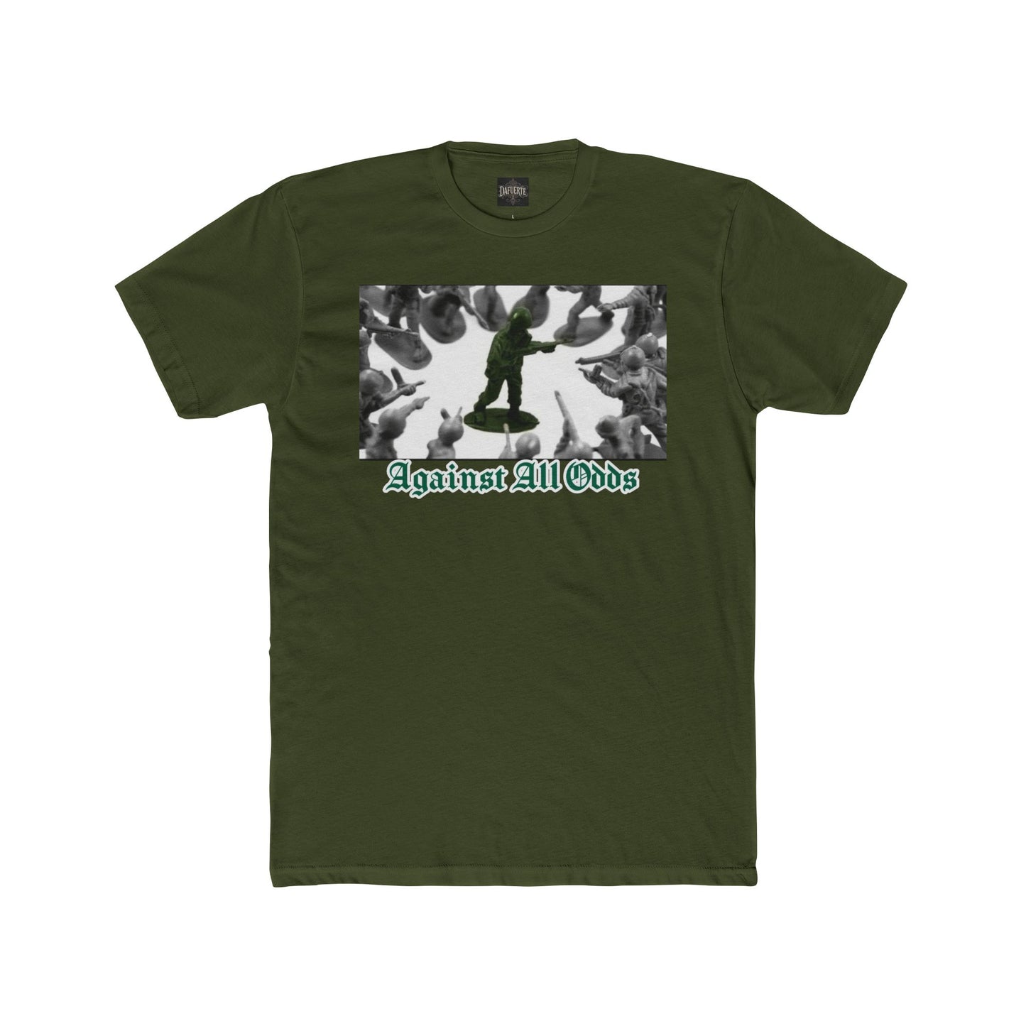 Against all Odds Soldier Unisex Cotton Crew Tee - Bold Artistic Print