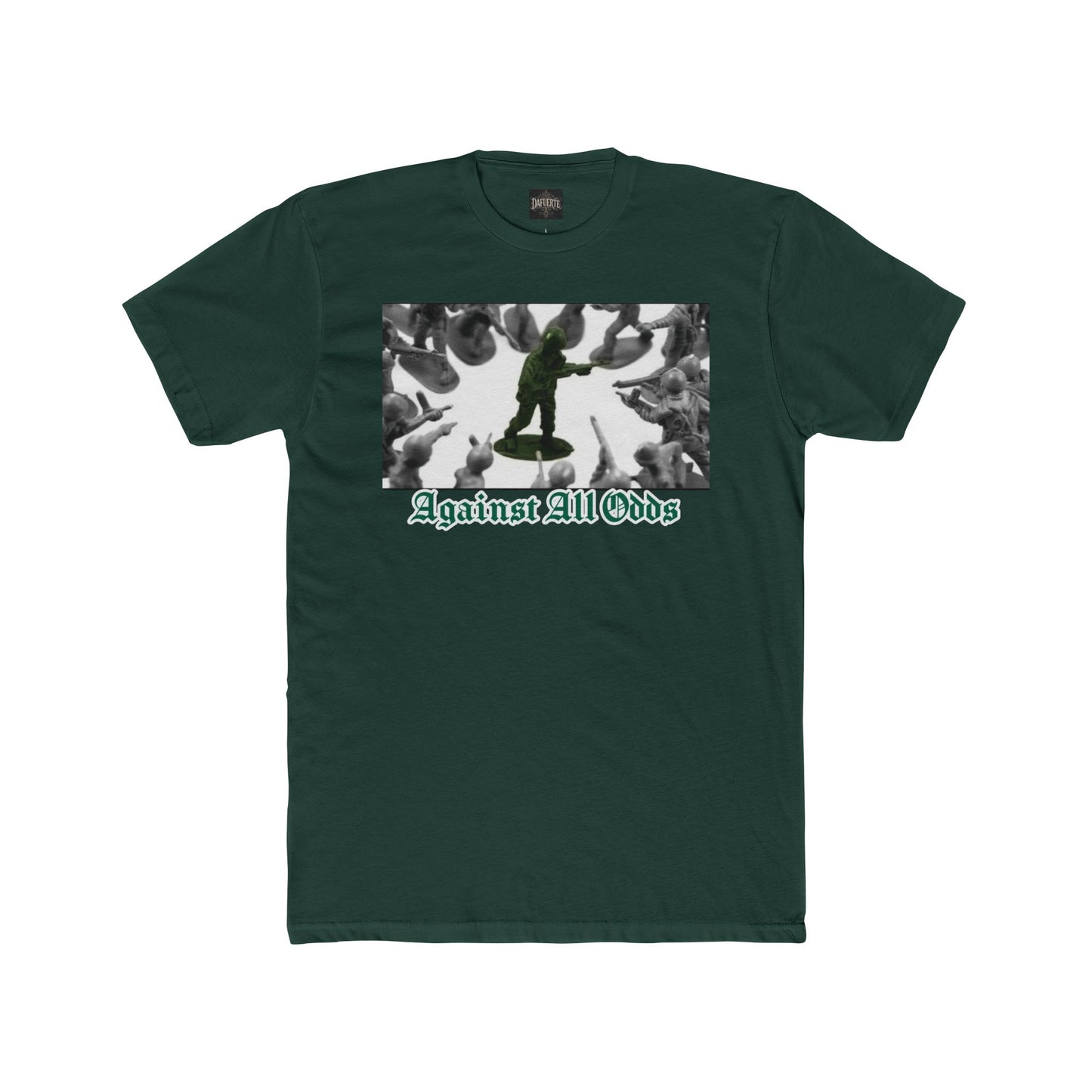 Against all Odds Soldier Unisex Cotton Crew Tee - Bold Artistic Print