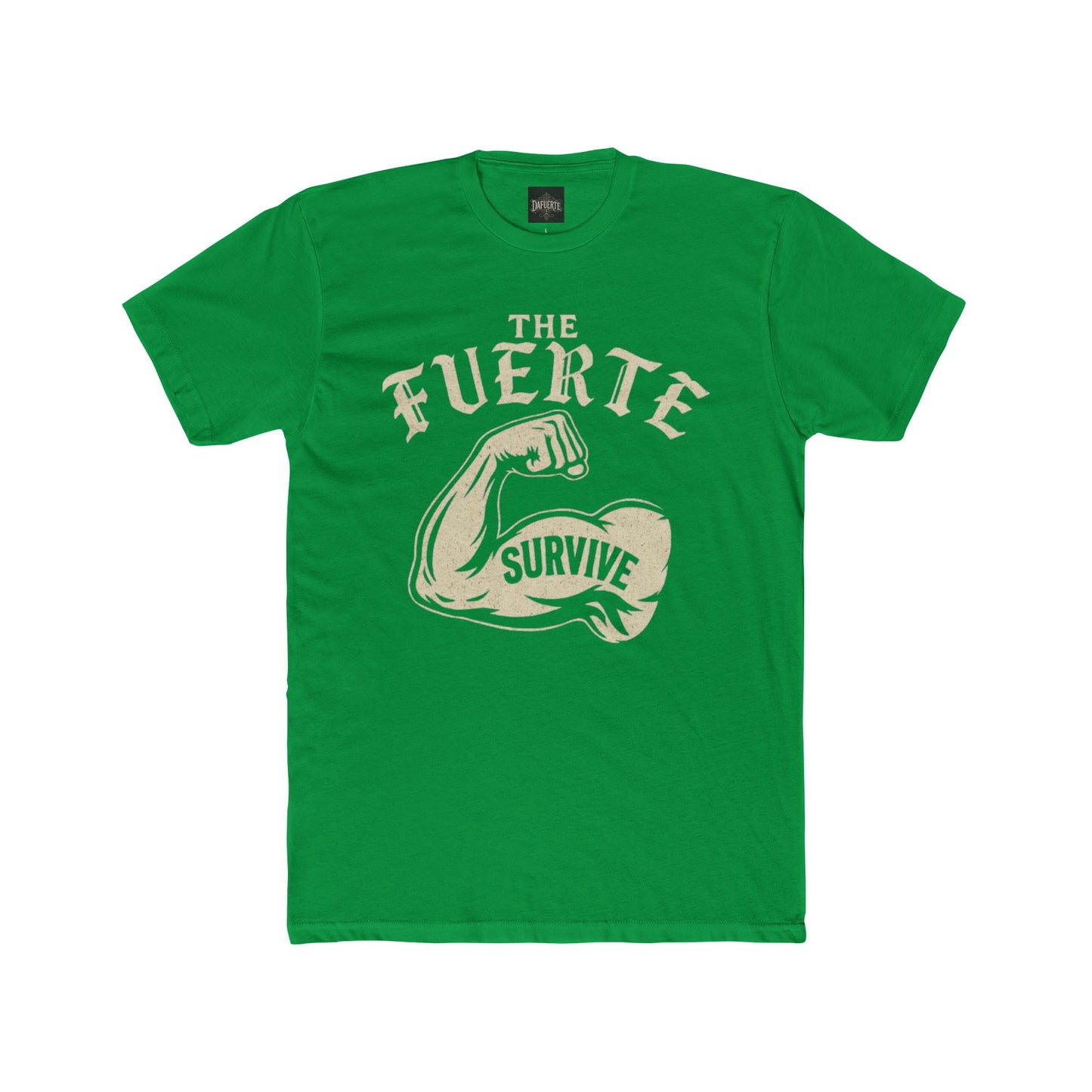 The Fuerte Survive Unisex Cotton Crew Tee - Strength Inspired Graphic T-Shirt